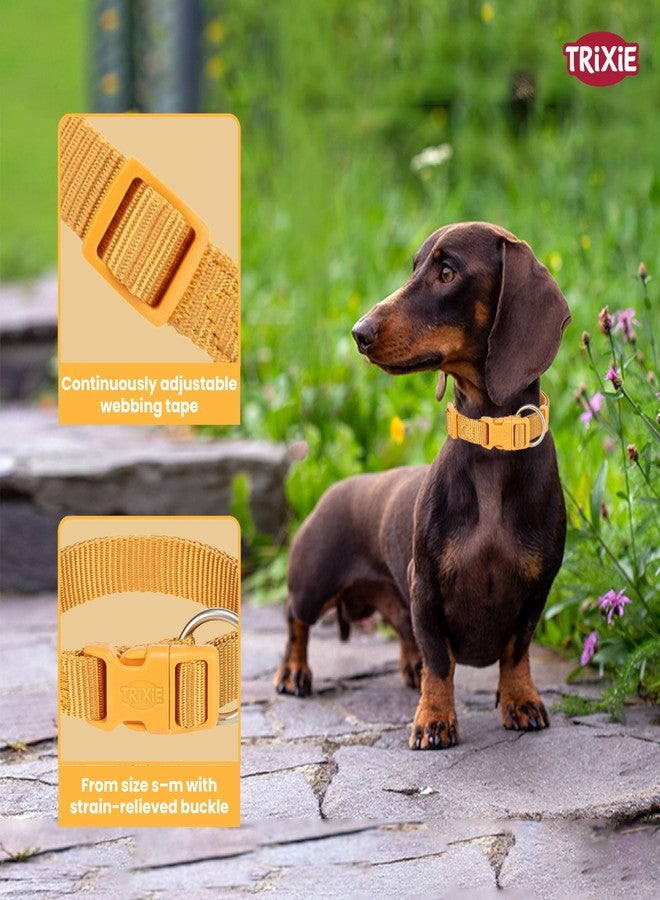 TRIXIE Premium Dog Collar for Pets 10-20kg, S-M Size, 15mm Width, 30-45cm Length (Curry) - Image 5